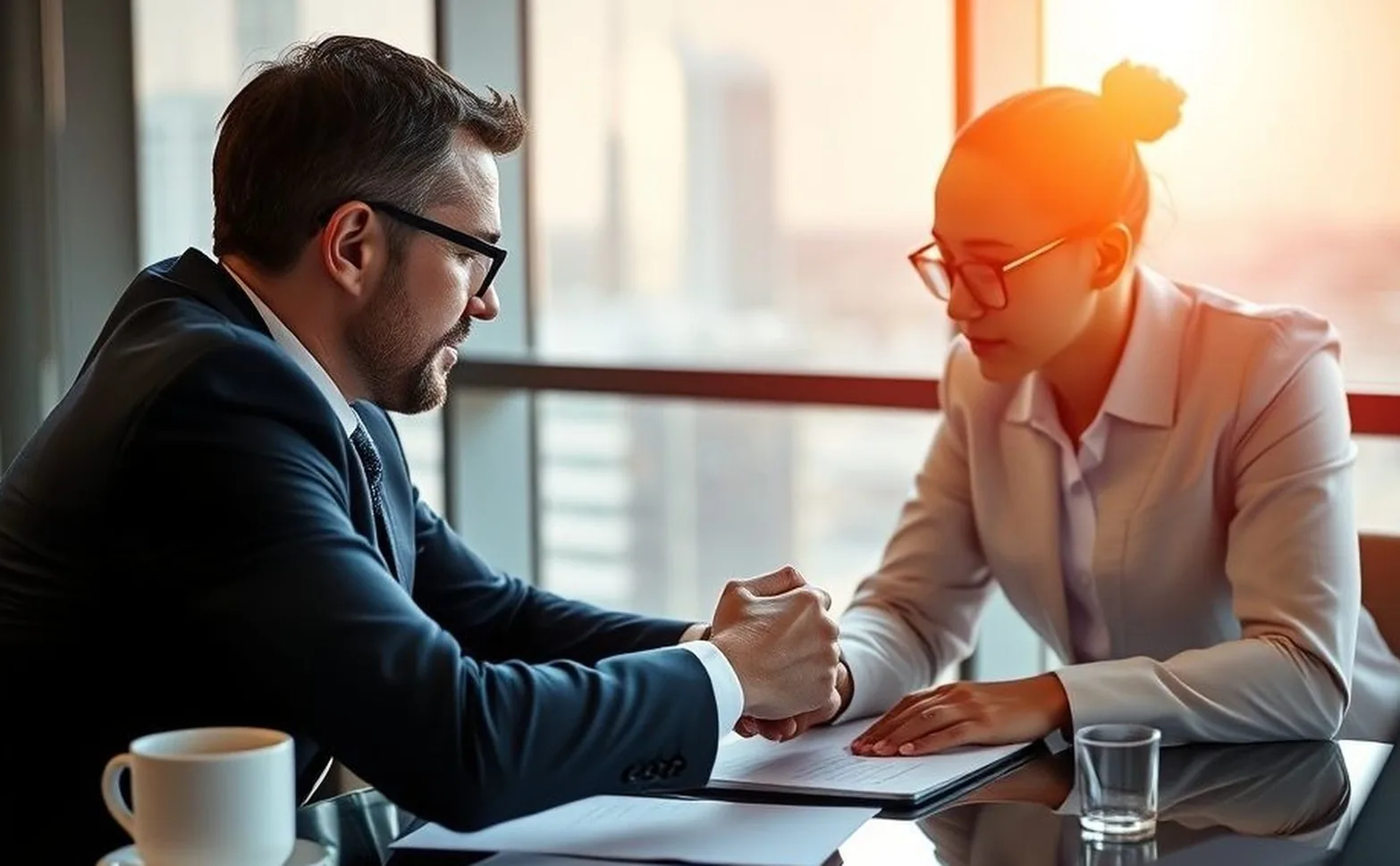 business conference setting